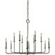 Boulevard 12 Light 36 inch Polished Nickel Chandelier Ceiling Light