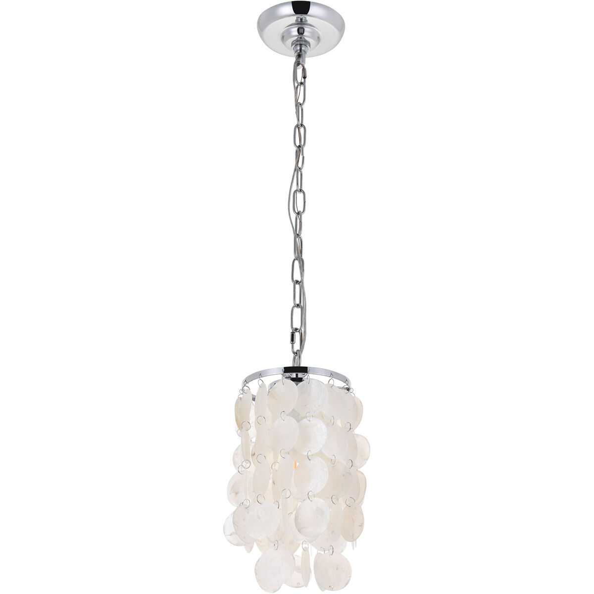 Selene 1 Light 6 inch Chrome Pendant Ceiling Light