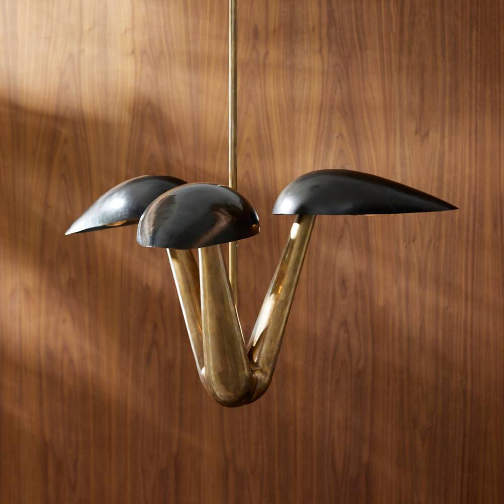 Everglades 3 Light 26 inch Blackened Iron Chandelier Ceiling Light