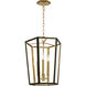 AH by Alexa Hampton Curt 3 Light 16 inch Midnight Black Lantern Chandelier Ceiling Light