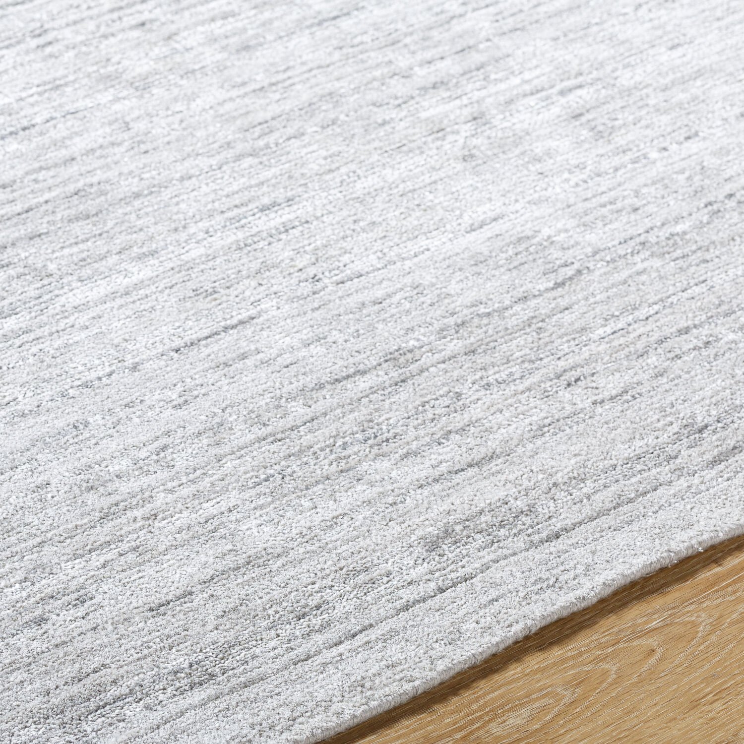 Grandeur 120 X 96 inch Silver / Light Silver / Metallic - Silver Handmade Rug in 8 x 10