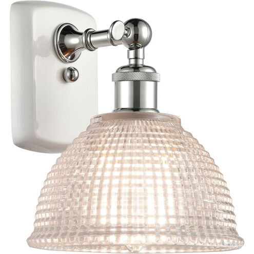 Ballston Arietta LED 8 inch White and Polished Chrome Sconce Wall Light, Ballston