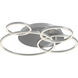 Orbit LED 24 inch Satin Nickel Semi-Flush Mount Ceiling Light