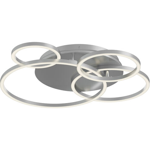 Orbit LED 24 inch Satin Nickel Semi-Flush Mount Ceiling Light
