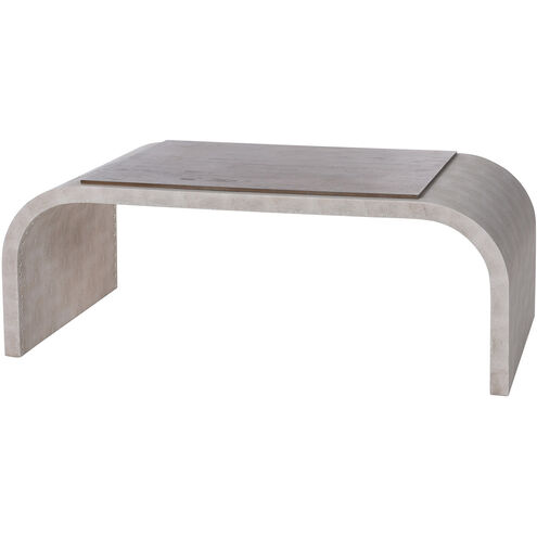 Dann Foley 48 X 18 inch Gray and Driftwood Gray Cocktail Table