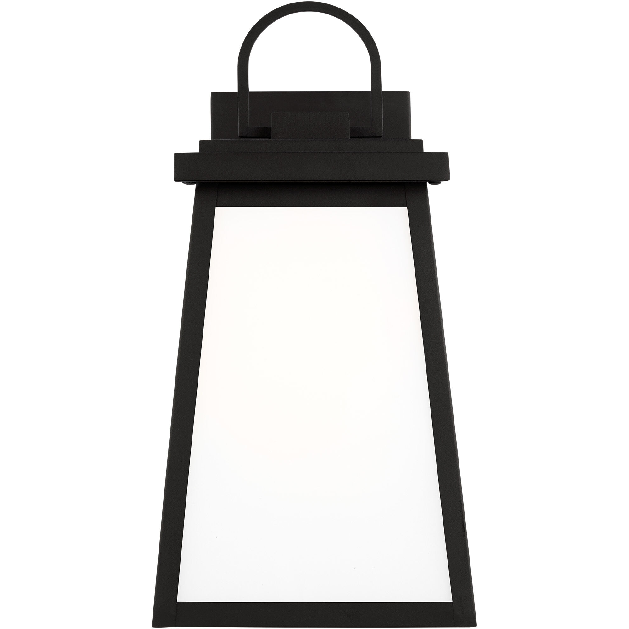 Founders 1 Light 14.25 inch Black Outdoor Wall Lantern