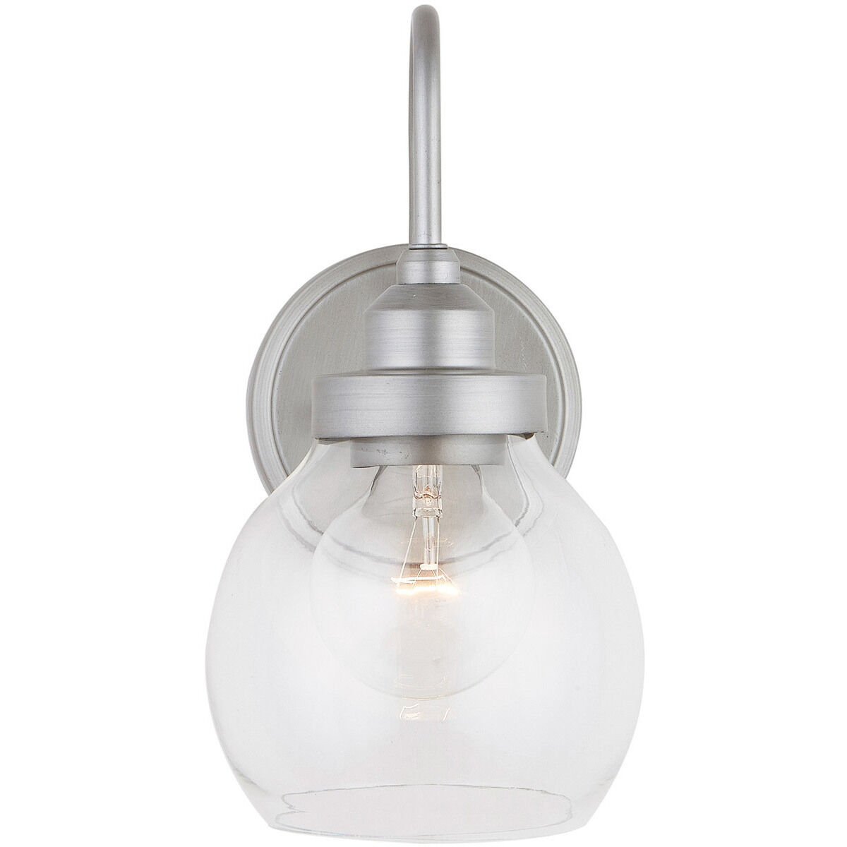 Daphne 1 Light 6 inch Brushed Nickel Painted Sconce Wall Light