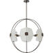 Astra 6 Light 31.7 inch Dark Smoke Pendant Ceiling Light, Small