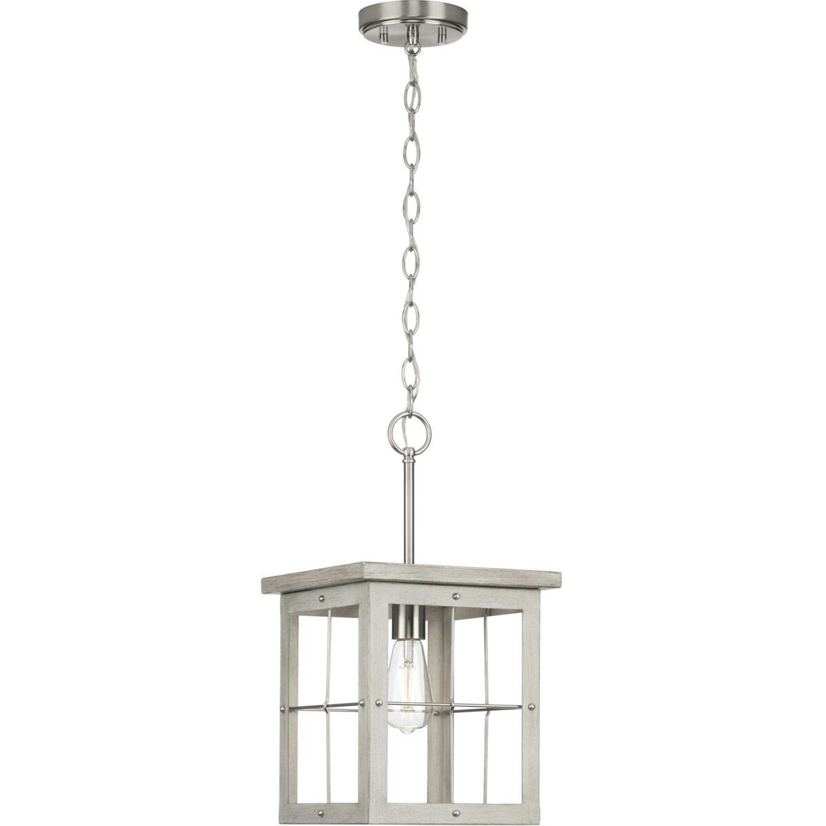 Hedgerow 1 Light 10 inch Brushed Nickel Mini Pendant Ceiling Light