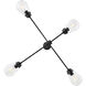 Livie 4 Light 44 inch Black Chandelier Ceiling Light