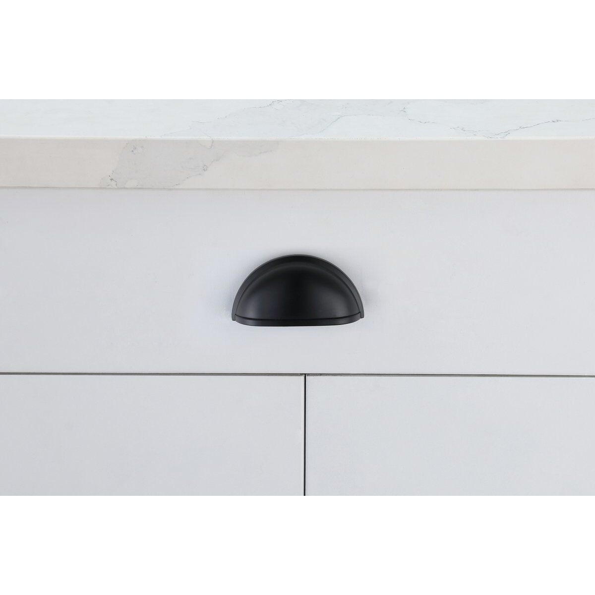 Atticus Matte Black Hardware Drawer Pull, Set of 10