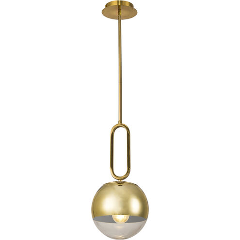 Prospect 1 Light 9.75 inch Gold Pendant Ceiling Light, Small
