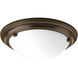 Tucker 2 Light 15.25 inch Antique Bronze Flush Mount Ceiling Light