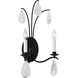 C&M by Chapman & Myers Shannon 2 Light 10.75 inch Aged Iron Wall Sconce Wall Light