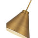 Eaton 1 Light 18 inch Rubbed Brass Pendant Ceiling Light