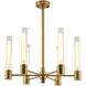 Canada 6 Light 26 inch Brass Chandelier Ceiling Light