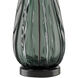 Nightcap 33.25 inch 150 watt Blue-Gray and Clear Table Lamp Portable Light