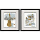Rehearsal Brown and Blue and Gray Framed Art
