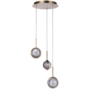 Glitzer 11.4 inch Brass Pendant Ceiling Light