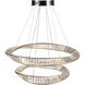 Stella 31.5 inch Satin Nickel Down Chandelier Ceiling Light