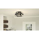 Manzel 3 Light 14 inch Matte Black Flush Mount Ceiling Light