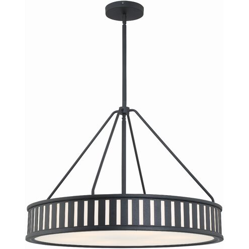 Kendal 6 Light 28 inch Black Forged Chandelier Ceiling Light