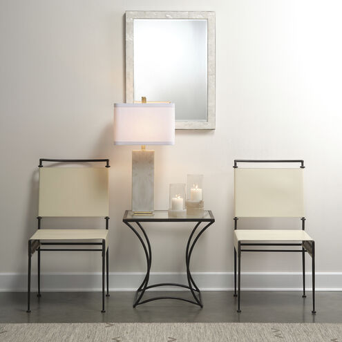 Reflection 28 inch 150.00 watt Horn Lacquer w/ Gold Leaf Accents Table Lamp Portable Light