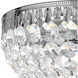 Petit Crystal 4 Light 10 inch Silver Flush Mount Ceiling Light in Swarovski, Polished Silver