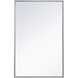 Monet 28 X 18 inch Sliver Wall Mirror in Silver