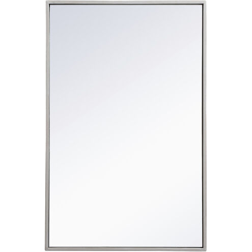 Monet 28 X 18 inch Sliver Wall Mirror in Silver