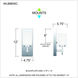 Wilburn LED 6 inch Polished Chrome Bath Light Wall Light