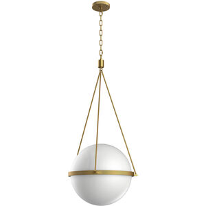 Sutter 3 Light 20.88 inch Vintage Brass Pendant Ceiling Light