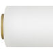 Aiden LED 23 inch Lacquered Brass Vanity Light Wall Light, Vertical