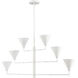 Somers 6 Light 42 inch White Chandelier Ceiling Light