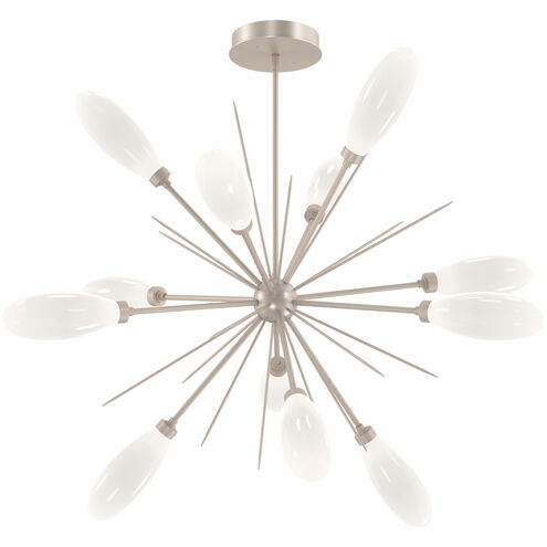 Fiori LED Beige Silver Chandelier Ceiling Light, Starburst