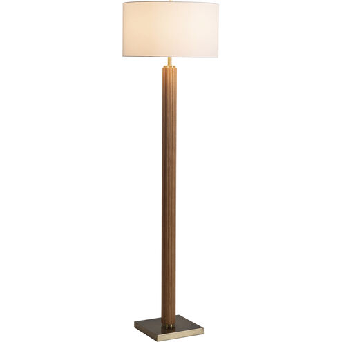 Tambo 63 inch 23.00 watt Natural Ash and Weathered Brass Floor Lamp Portable Light