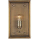 Royster 1 Light 13.75 inch Antique Brass Outdoor Wall Sconce