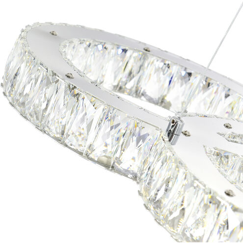 Milan LED 12 inch Chrome Chandelier Ceiling Light