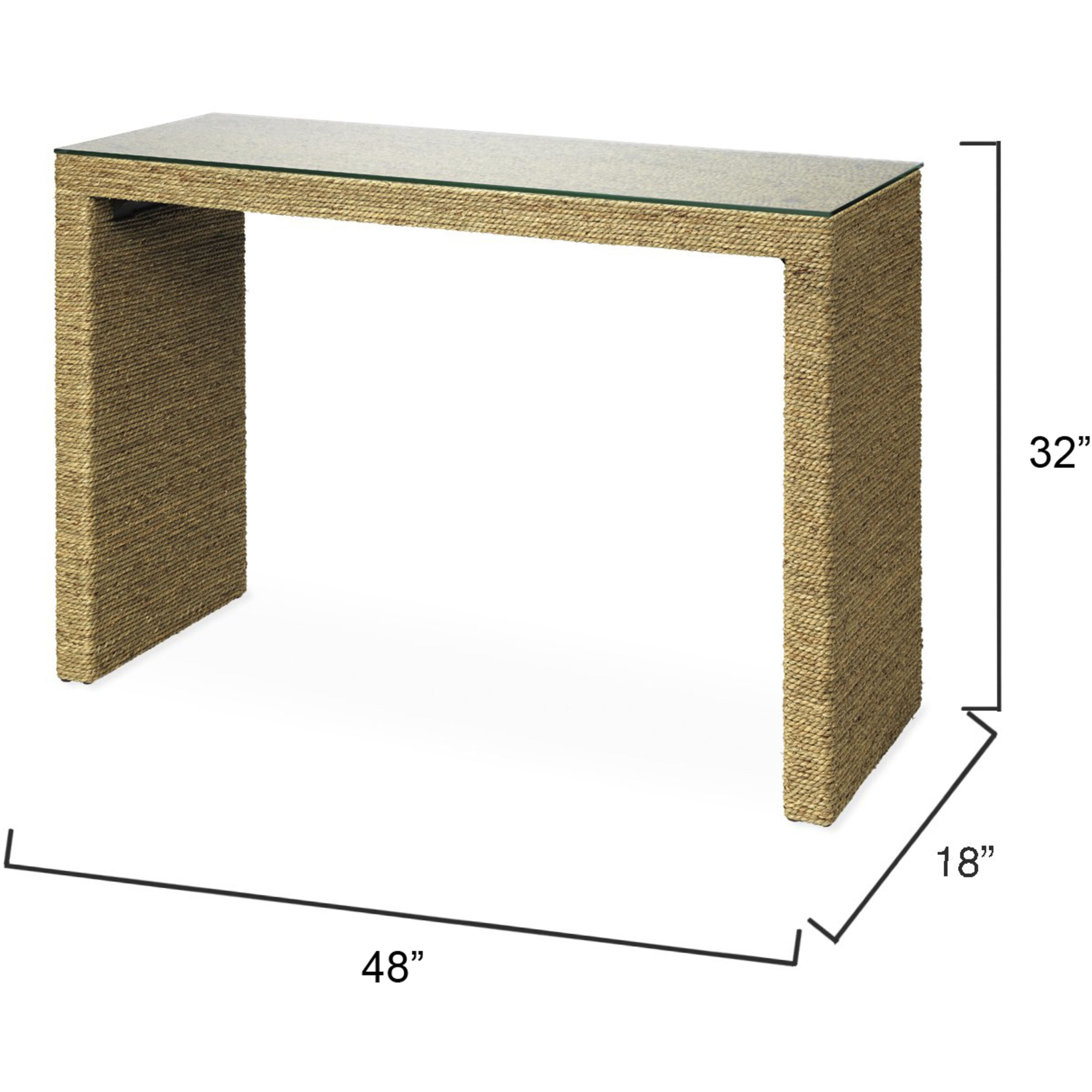 Captain 32 X 18 inch Natural Console Table