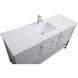 Heath 60 X 21.5 X 35 inch Grey Vanity Sink Set