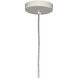Tablet 1 Light 10 inch Off White Pendant Ceiling Light