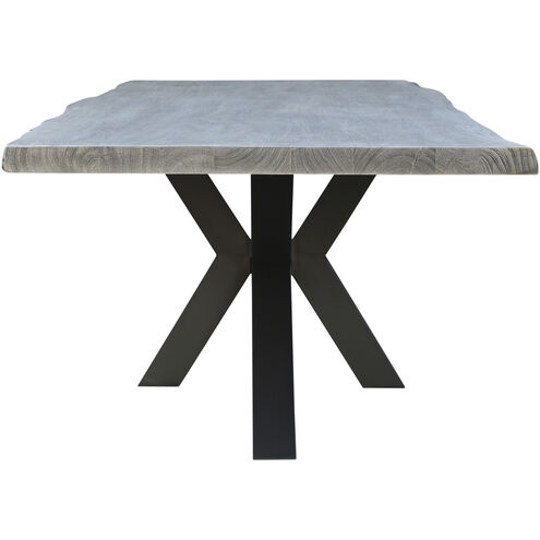Edge 84 X 40 inch Grey Dining Table, Small