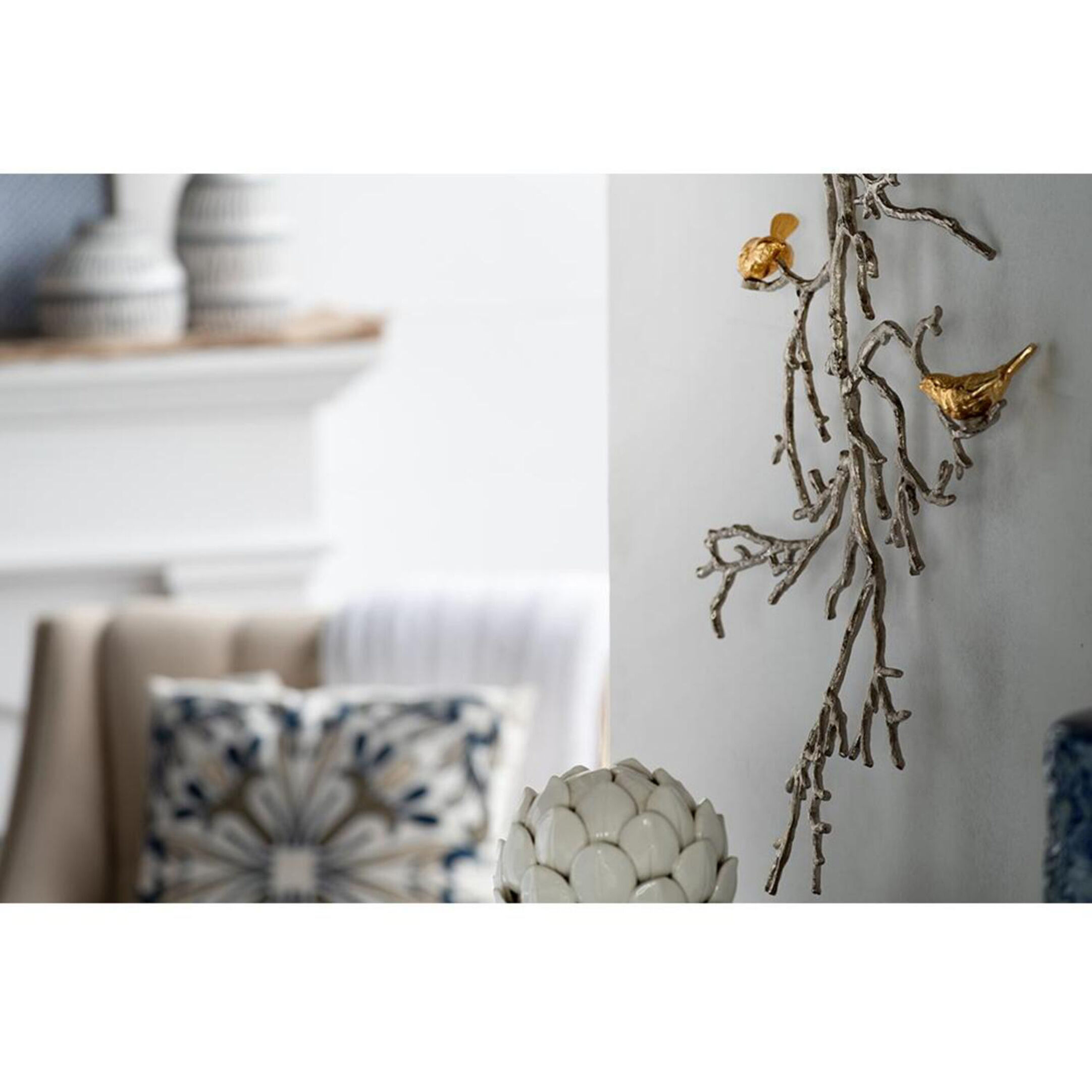Atelier Branch Silver and Gold Wall Décor