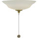 Windstar 2 Light Incandescent Estate Brass Fan Light Kit