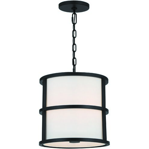 Hulton 3 Light 13 inch Matte Black Mini Chandelier Ceiling Light