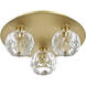 Graham 3 Light 12 inch Gold Flush Mount Ceiling Light