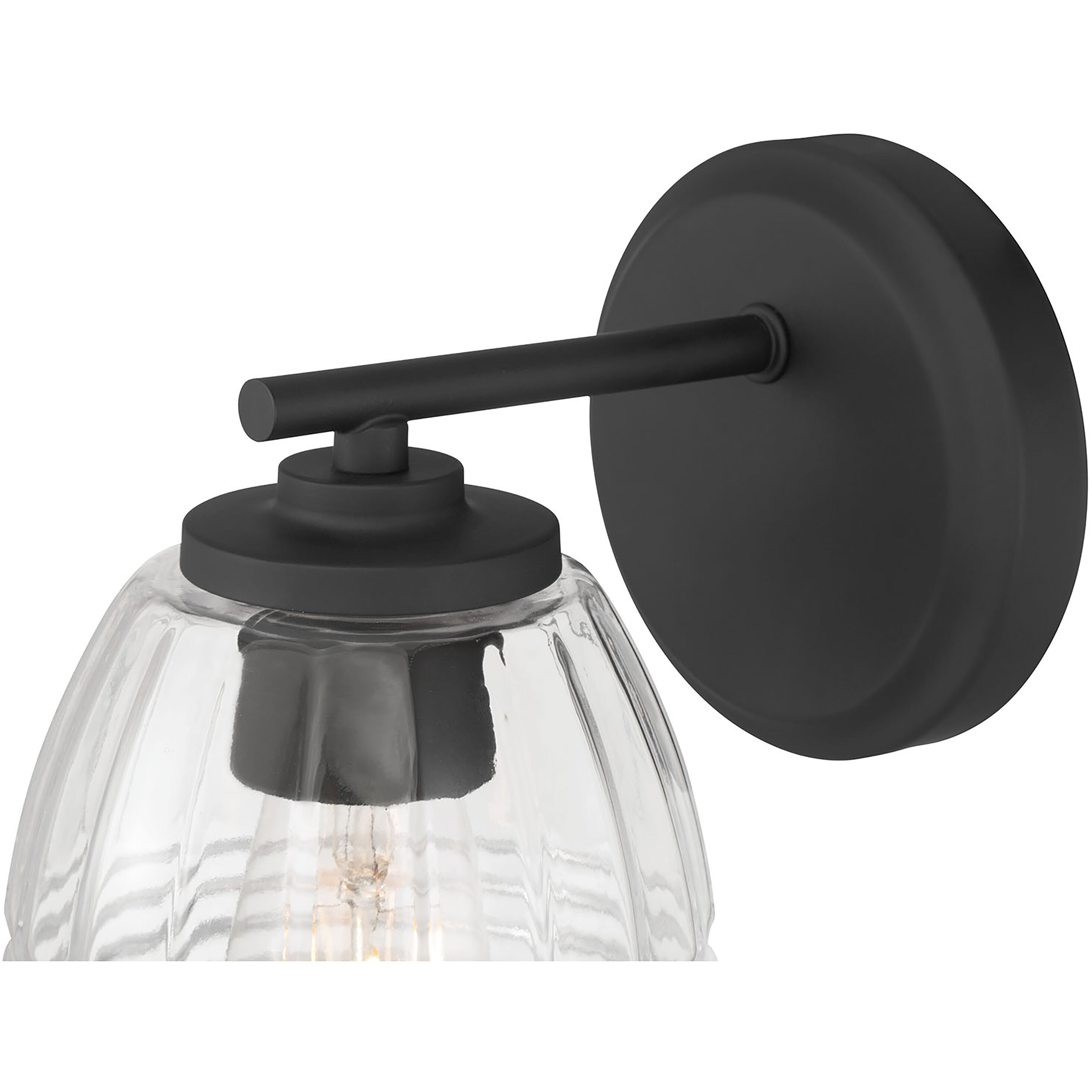 Miravelle 1 Light 5.25 inch Matte Black Wall Sconce Wall Light