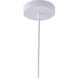 Canada 1 Light 7 inch White Pendant Ceiling Light