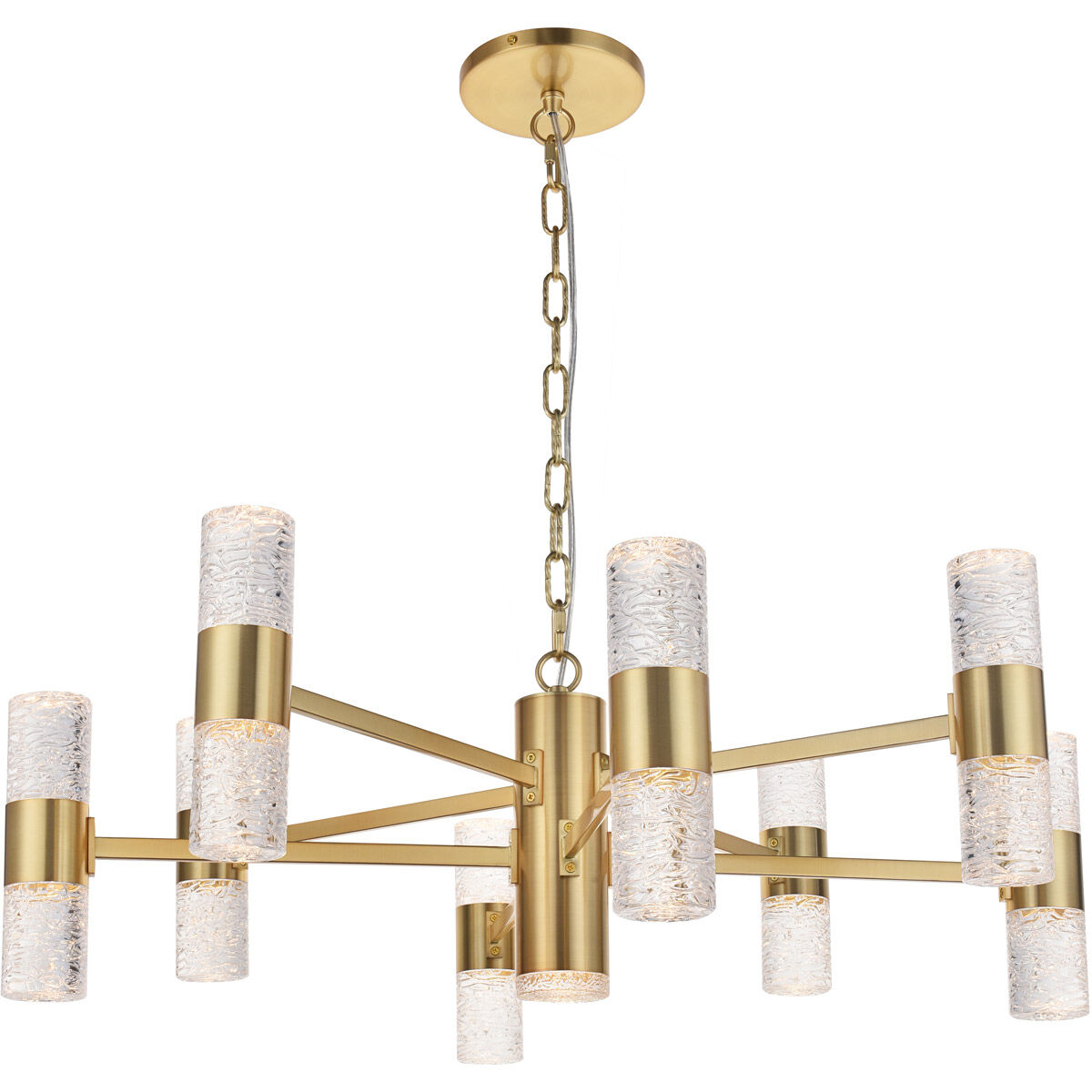 Vega LED 32 inch Gold Pendant Ceiling Light