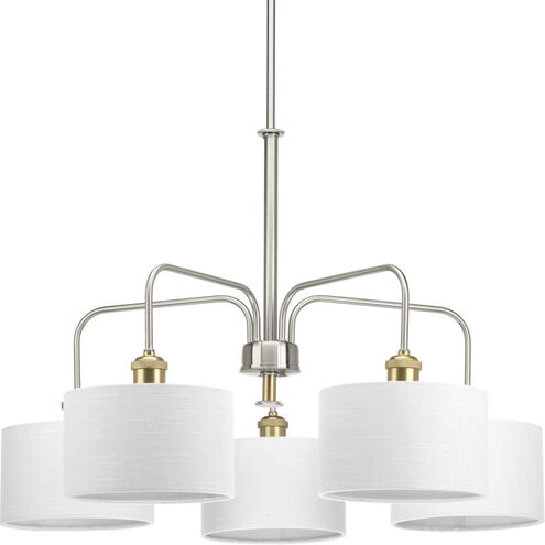 Exeter 5 Light 30 inch Brushed Nickel Chandelier Ceiling Light, Design Series